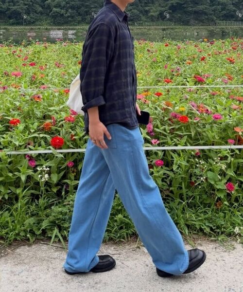 KANEITEI(カネイテイ)の「WRINKLE PLAID SHIRT (NAVY)(シャツ/ブラウス・レディース・ネイビー・MEDIUM/LARGE/X-LARGE)」の8枚目の写真