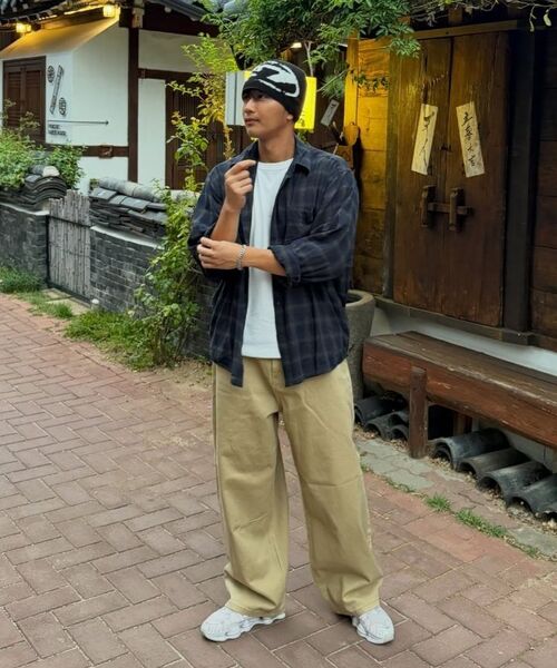 KANEITEI(カネイテイ)の「WRINKLE PLAID SHIRT (NAVY)(シャツ/ブラウス・レディース・ネイビー・MEDIUM/LARGE/X-LARGE)」の11枚目の写真