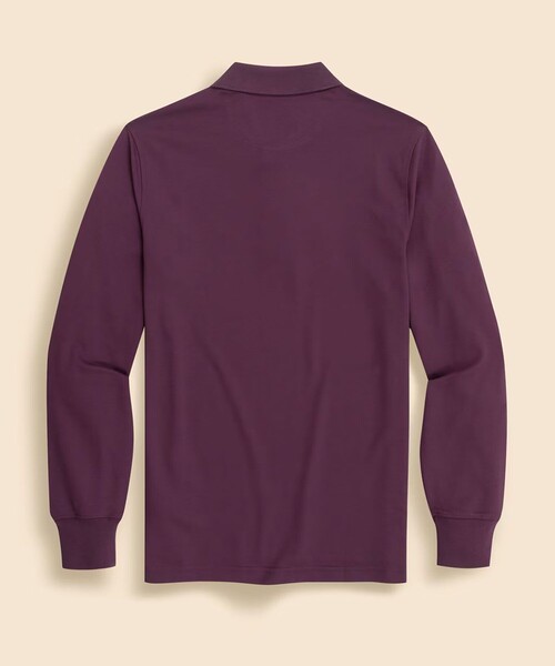 BROOKS BROTHERS(ブルックスブラザーズ)の「GF スーピマコットン ストレッチピケ ロングスリーブポロシャツ(ポロシャツ・メンズ・ブルー/バーガンディー・LARGE/SMALL/MEDIUM/X-LARGE)」の7枚目の写真