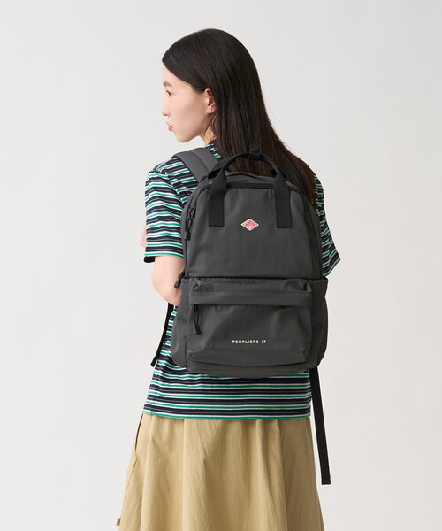 DANTON(ダントン)の「PEUPLIERS 17 - Polyester Twill 17L Backpack(バックパック/リュック・レディース・グレー/オリーブ/ブラック・-)」の5枚目の写真