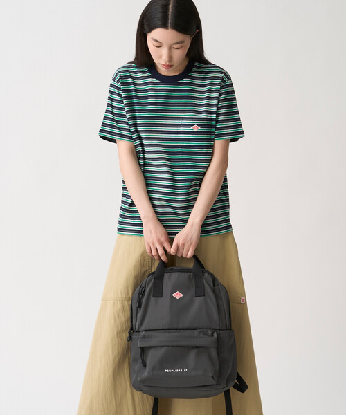 DANTON(ダントン)の「PEUPLIERS 17 - Polyester Twill 17L Backpack(バックパック/リュック・レディース・グレー/オリーブ/ブラック・-)」の6枚目の写真