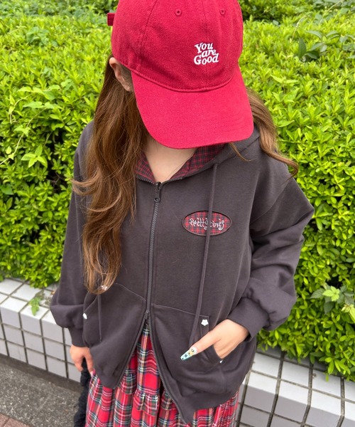 WC（ダブル シー）の「《ダブルフェイス★》チェックリバーシブルBIGパーカー（パーカー・レディース・グレー/チャコールグレー・FREE）」の11枚目の写真
