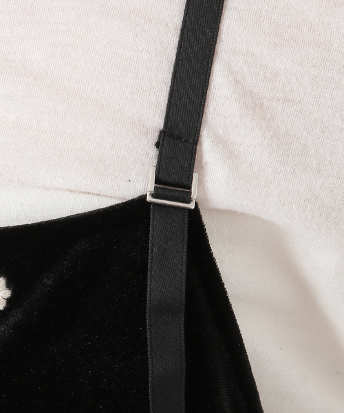 B.C STOCK(ベーセーストック)の「【WEB限定】手洗い可 / ベロアフラワー刺繍ワンピース(ワンピース・レディース・ブラウン/ブラック・FREE)」の15枚目の写真