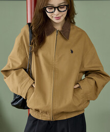 PUBLUX（パブリュクス）の「U.S. POLO ASSN. × PUBLUX/ユーエスポロアッスン 別注 襟 コーデュロイ スイングトップ　限定展開（ブルゾン）」