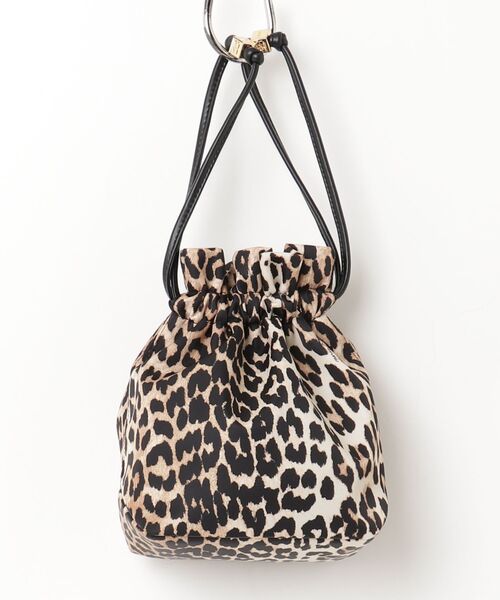 GANNI（ガニー）の「GANNI / ガニー：【レディース】Pouch Printed Nylon：B3010069[ANN]（ハンドバッグ・レディース・ブラウン系その他・FREE）」の2枚目の写真