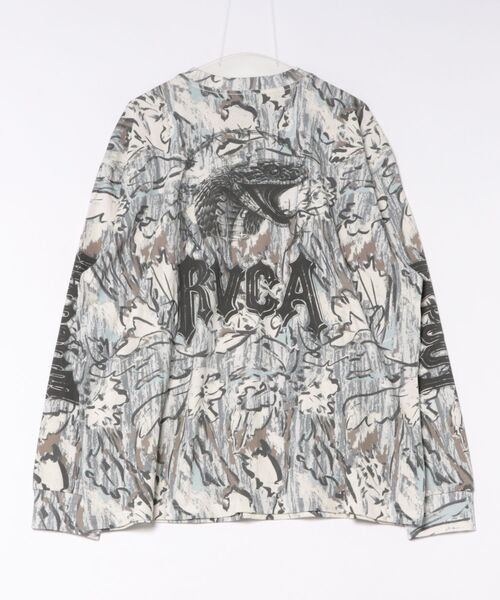 RVCA(ルーカ)の「RVCA メンズ TAPOUT HEAVYWEIGHT LS TEE ロンT 【2026年秋冬モデル】/ルーカバックプリント長袖ロンT(Tシャツ/カットソー・メンズ・ブラック/キャメル・SMALL/MEDIUM/LARGE/X-LARGE)」の6枚目の写真