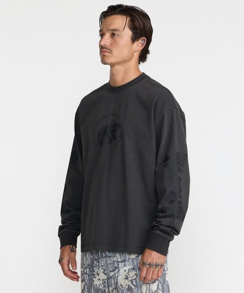 RVCA(ルーカ)の「RVCA メンズ TAPOUT HEAVYWEIGHT LS TEE ロンT 【2026年秋冬モデル】/ルーカバックプリント長袖ロンT(Tシャツ/カットソー・メンズ・ブラック/キャメル・SMALL/MEDIUM/LARGE/X-LARGE)」の10枚目の写真