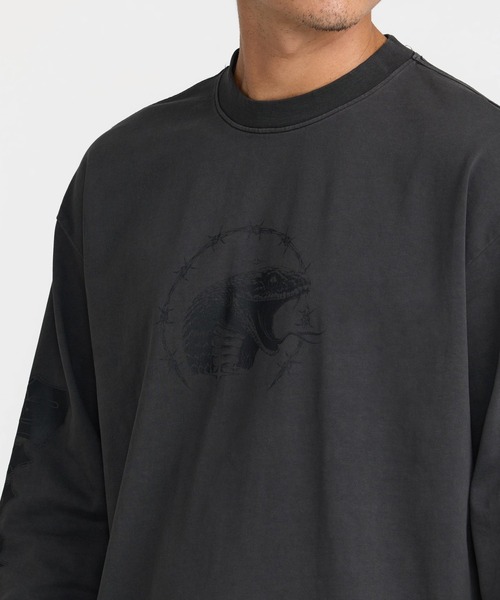 RVCA(ルーカ)の「RVCA メンズ TAPOUT HEAVYWEIGHT LS TEE ロンT 【2026年秋冬モデル】/ルーカバックプリント長袖ロンT(Tシャツ/カットソー・メンズ・ブラック/キャメル・SMALL/MEDIUM/LARGE/X-LARGE)」の11枚目の写真