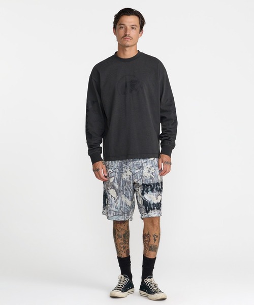 RVCA(ルーカ)の「RVCA メンズ TAPOUT HEAVYWEIGHT LS TEE ロンT 【2026年秋冬モデル】/ルーカバックプリント長袖ロンT(Tシャツ/カットソー・メンズ・ブラック/キャメル・SMALL/MEDIUM/LARGE/X-LARGE)」の13枚目の写真