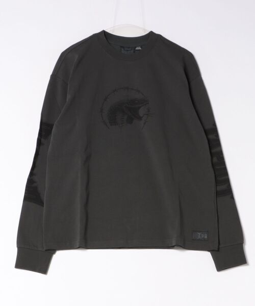 RVCA(ルーカ)の「RVCA メンズ TAPOUT HEAVYWEIGHT LS TEE ロンT 【2026年秋冬モデル】/ルーカバックプリント長袖ロンT(Tシャツ/カットソー・メンズ・ブラック/キャメル・SMALL/MEDIUM/LARGE/X-LARGE)」の7枚目の写真
