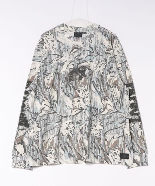 RVCA(ルーカ)の「RVCA メンズ TAPOUT HEAVYWEIGHT LS TEE ロンT 【2026年秋冬モデル】/ルーカバックプリント長袖ロンT(Tシャツ/カットソー・メンズ・ブラック/キャメル・SMALL/MEDIUM/LARGE/X-LARGE)」の8枚目の写真