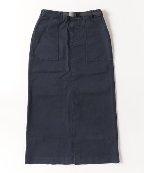 Gramicci（グラミチ）の「STRETCH TWILL LONG BAKER SKIRT（スカート・レディース・ブラック/ベージュ系その他/ブラウン系その他/チャコール/オリーブ/ダークネイビー・L/S/XL/M）」の6枚目の写真