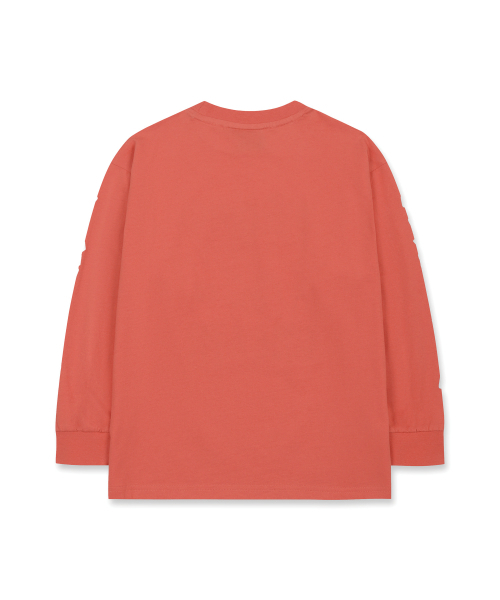 BROWNBREATH KIDS(ブラウンブレスキッズ)の「KIDS CHECKER BOARD LONG SLEEVE - RED ORANGE(Tシャツ/カットソー・レディース・その他・110/120/130/140/150)」の3枚目の写真