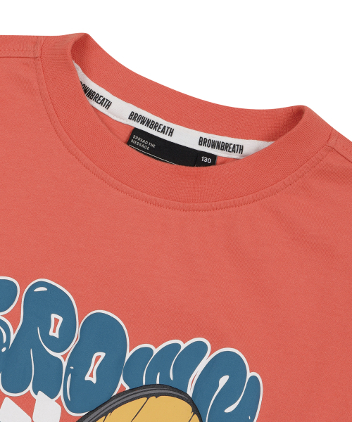 BROWNBREATH KIDS(ブラウンブレスキッズ)の「KIDS CHECKER BOARD LONG SLEEVE - RED ORANGE(Tシャツ/カットソー・レディース・その他・110/120/130/140/150)」の4枚目の写真