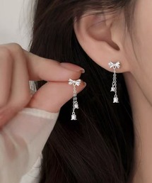 【金属アレルギー対応】リボン&スズラン ピアス