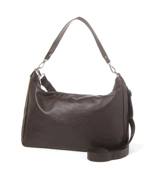 LAKOLE(ラコレ)の「フェイクレザー2WAYショルダーBAG / 1069673(ショルダーバッグ・レディース・ダークブラウン/クリーム/ブラック・FREE)」の2枚目の写真
