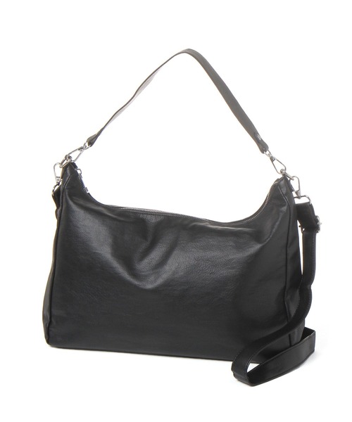 LAKOLE(ラコレ)の「フェイクレザー2WAYショルダーBAG / 1069673(ショルダーバッグ・レディース・ダークブラウン/クリーム/ブラック・FREE)」の1枚目の写真