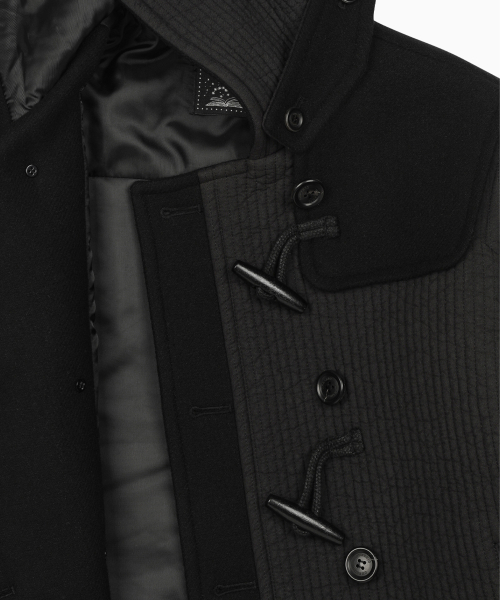 OHESHIO(オヘシオ)の「PADDED DUFFLE WOOL COAT, BLACK(チェスターコート・レディース・その他・FREE)」の10枚目の写真