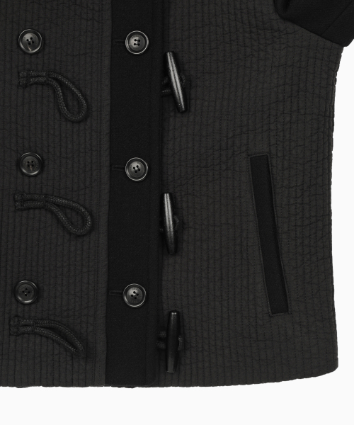 OHESHIO(オヘシオ)の「PADDED DUFFLE WOOL COAT, BLACK(チェスターコート・レディース・その他・FREE)」の11枚目の写真