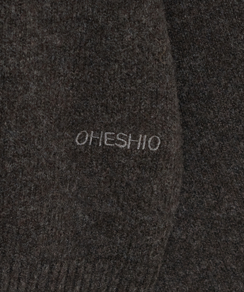OHESHIO（オヘシオ）の「CROPPED HOODED HIGH NECK CARDIGAN, BROWN（カーディガン/ボレロ・レディース・その他・FREE）」の10枚目の写真