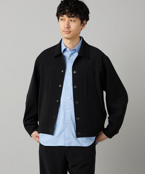 COMME CA MEN(コムサメン)の「ダブルトリコチン ブルゾン(ブルゾン・メンズ・ブラック/チャコール・M/L)」の5枚目の写真