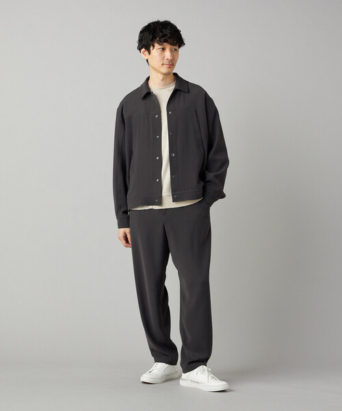 COMME CA MEN(コムサメン)の「ダブルトリコチン ブルゾン(ブルゾン・メンズ・ブラック/チャコール・M/L)」の6枚目の写真