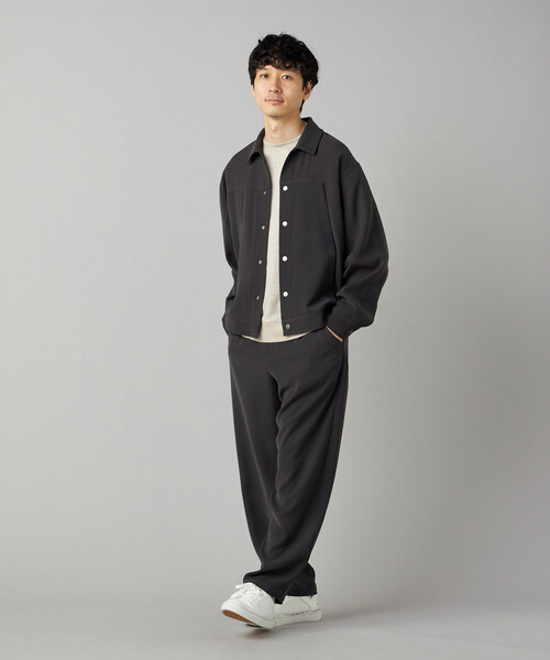 COMME CA MEN(コムサメン)の「ダブルトリコチン ブルゾン(ブルゾン・メンズ・ブラック/チャコール・M/L)」の7枚目の写真