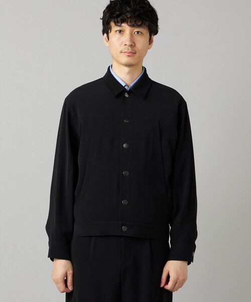 COMME CA MEN(コムサメン)の「ダブルトリコチン ブルゾン(ブルゾン・メンズ・ブラック/チャコール・M/L)」の9枚目の写真