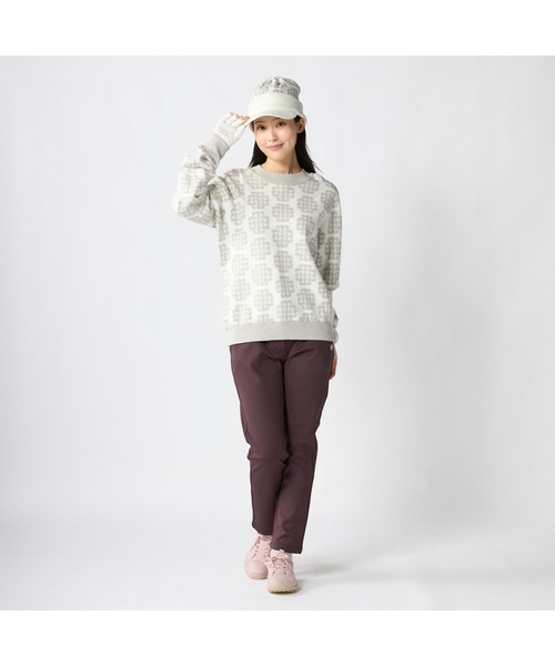 marie claire(マリ・クレール)の「【marie claire/マリ.クレール】レディースクルーネックセーター モノグラム柄 ゴルフ(ニット/セーター・レディース・ホワイト/ブラック/グリーン・X-LARGE/MEDIUM)」の11枚目の写真