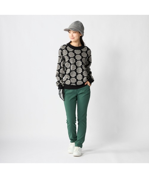 marie claire(マリ・クレール)の「【marie claire/マリ.クレール】レディースクルーネックセーター モノグラム柄 ゴルフ(ニット/セーター・レディース・ホワイト/ブラック/グリーン・X-LARGE/MEDIUM)」の21枚目の写真