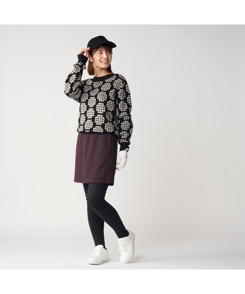marie claire(マリ・クレール)の「【marie claire/マリ.クレール】レディースクルーネックセーター モノグラム柄 ゴルフ(ニット/セーター・レディース・ホワイト/ブラック/グリーン・X-LARGE/MEDIUM)」の22枚目の写真
