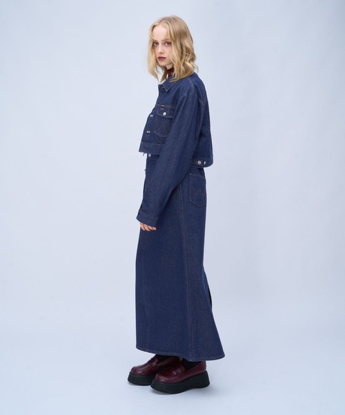 HARE(ハレ)の「【Wrangler×HARE】ウエスタンショートブルゾン(HARE)(デニムジャケット・レディース・ブラック/インディゴブルー・FREE)」の17枚目の写真