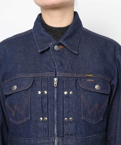 HARE(ハレ)の「【Wrangler×HARE】ウエスタンショートブルゾン(HARE)(デニムジャケット・レディース・ブラック/インディゴブルー・FREE)」の22枚目の写真