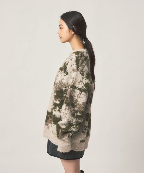 CITEN(シテン)の「<CITEN>ブラッシュドカモニット(ニット/セーター・メンズ・ブラック/ナチュラル・L/M)」の15枚目の写真