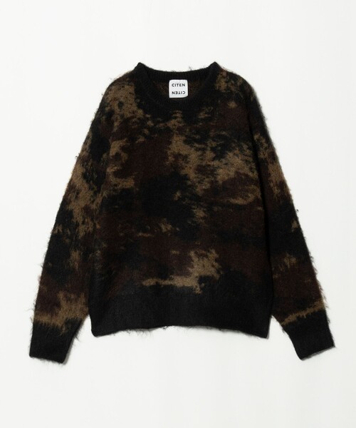 CITEN(シテン)の「<CITEN>ブラッシュドカモニット(ニット/セーター・メンズ・ブラック/ナチュラル・L/M)」の21枚目の写真