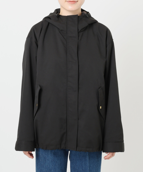 B.C STOCK(ベーセーストック)の「《2枚セット》ウォッシャブル / フリースライナー付きフードブルゾン(その他アウター・レディース・ブラック/ベージュ・FREE)」の5枚目の写真