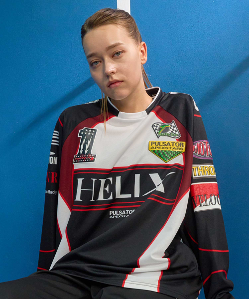 GALEX(ギャレックス)の「レーシング ICONIC YB ジャージ ロングスリーブ ブラック GA6742 BK(Tシャツ/カットソー・レディース・その他・MEDIUM/LARGE)」の3枚目の写真