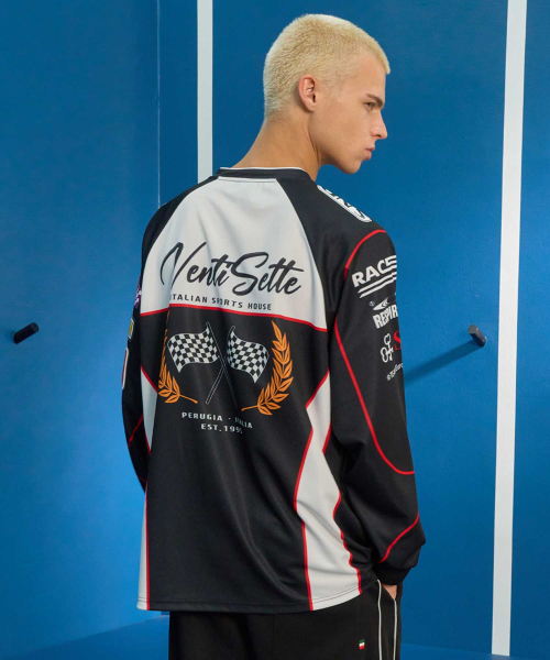 GALEX(ギャレックス)の「レーシング ICONIC YB ジャージ ロングスリーブ ブラック GA6742 BK(Tシャツ/カットソー・レディース・その他・MEDIUM/LARGE)」の7枚目の写真