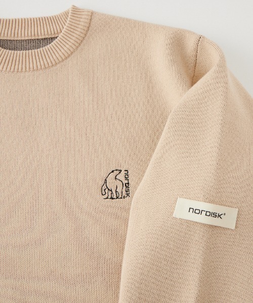 NORDISK（ノルディスク）の「【WEB先行予約】[NORDISK/ノルディスク] 別注 バックデザイン ジャガードロゴニット（ニット/セーター・レディース・オートミール/マスタード・L/M/S）」の15枚目の写真