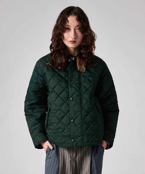 Paul Smith(ポールスミス)の「ウィメンズ "Paul Smith loves Barbour" Transport キルティングジャケット / 265707 MQU1943(その他アウター・レディース・ブラック/グリーン/ブラウン・XX-SMALL/X-SMALL)」の2枚目の写真