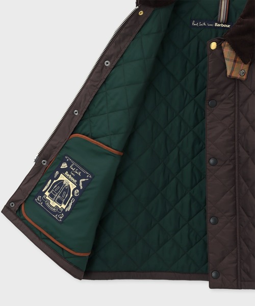 Paul Smith(ポールスミス)の「ウィメンズ "Paul Smith loves Barbour" Transport キルティングジャケット / 265707 MQU1943(その他アウター・レディース・ブラック/グリーン/ブラウン・XX-SMALL/X-SMALL)」の9枚目の写真