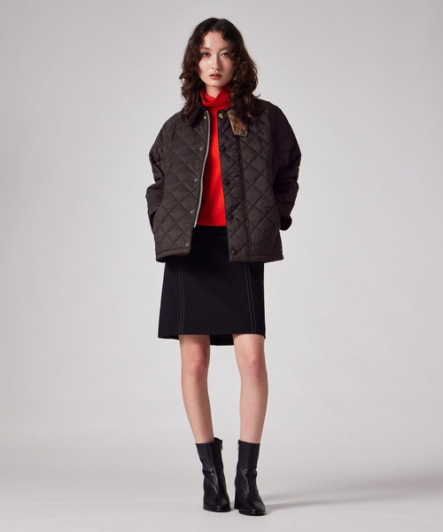 Paul Smith(ポールスミス)の「ウィメンズ "Paul Smith loves Barbour" Transport キルティングジャケット / 265707 MQU1943(その他アウター・レディース・ブラック/グリーン/ブラウン・XX-SMALL/X-SMALL)」の5枚目の写真
