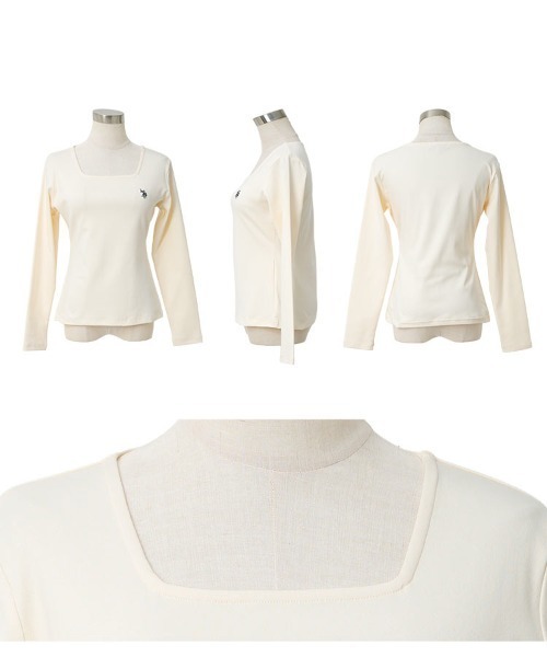 U.S. POLO ASSN.（ユーエスポロアッスン）の「[ U.S. POLO ASSN. ] M L 選べるタイプ長袖Tシャツ（Tシャツ/カットソー・レディース・ブラック/アイボリー/杢グレー/グレイッシュベージュ/ブラック系/グレー系/ベージュ系/アイボリー系・M/L/M1/L1）」の18枚目の写真