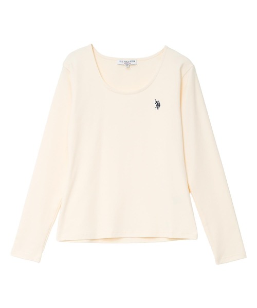 U.S. POLO ASSN.（ユーエスポロアッスン）の「[ U.S. POLO ASSN. ] M L 選べるタイプ長袖Tシャツ（Tシャツ/カットソー・レディース・ブラック/アイボリー/杢グレー/グレイッシュベージュ/ブラック系/グレー系/ベージュ系/アイボリー系・M/L/M1/L1）」の20枚目の写真