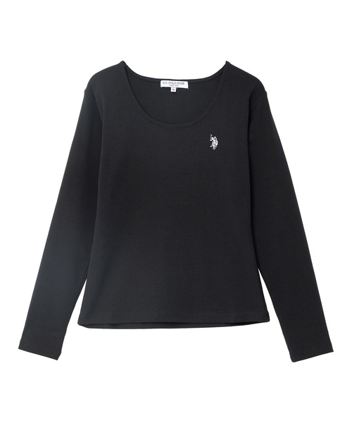 U.S. POLO ASSN.（ユーエスポロアッスン）の「[ U.S. POLO ASSN. ] M L 選べるタイプ長袖Tシャツ（Tシャツ/カットソー・レディース・ブラック/アイボリー/杢グレー/グレイッシュベージュ/ブラック系/グレー系/ベージュ系/アイボリー系・M/L/M1/L1）」の22枚目の写真