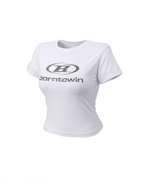 BORN TO WIN（ボーントゥウィン）の「W CAMO SYMBOL B LOGO T-SHIRTS [WHITE]（Tシャツ/カットソー・レディース・その他・1/3）」の2枚目の写真