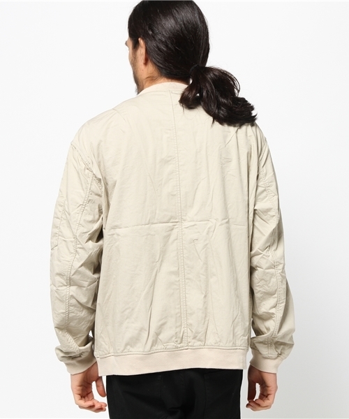 WHO'S WHO gallery（フーズフーギャラリー）の「【Em@//ONE】ボンディングMA-1（ブルゾン・メンズ・ベージュ/オリーブ/ブラック・LARGE/MEDIUM）」の11枚目の写真