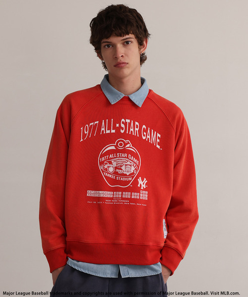 BACK TO THE FIELD(バック トゥー ザ フィールド)の「【MLB】Pin Artwork Sweat(スウェット・メンズ・ブルー/グリーン/レッド・MEDIUM/LARGE)」の1枚目の写真