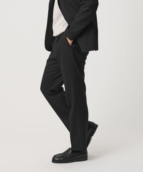 BEAUTY&YOUTH UNITED ARROWS（ビューティーアンドユースユナイテッドアローズ）の「ストレッチ ウールブレンド ワンプリーツ テーパード パンツ NO.5 セットアップ対応（その他パンツ・メンズ・ダークグレー/ブラック・S/L/M/XL）」の3枚目の写真