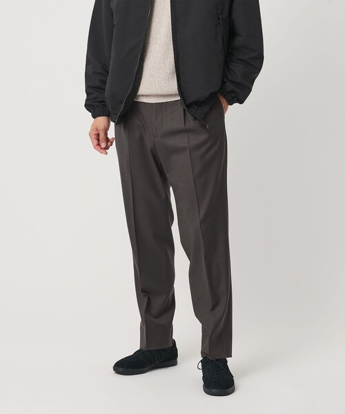 BEAUTY&YOUTH UNITED ARROWS（ビューティーアンドユースユナイテッドアローズ）の「ストレッチ ウールブレンド ワンプリーツ テーパード パンツ NO.5 セットアップ対応（その他パンツ・メンズ・ダークグレー/ブラック・S/L/M/XL）」の5枚目の写真